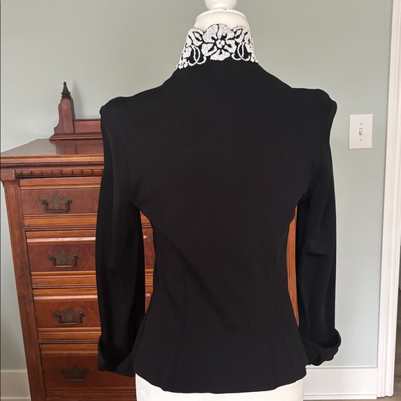 Tadashi Beaded Black Formal Jacket Size M - Picture 7 of 11